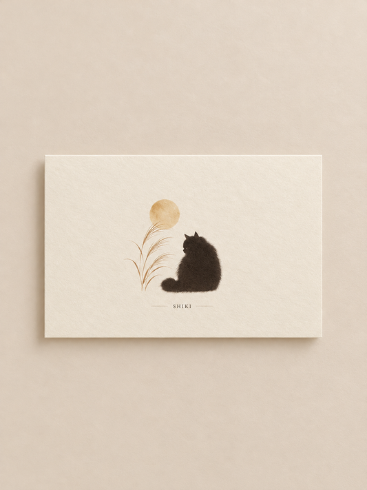 SHIKI Autumn Moon Postcard