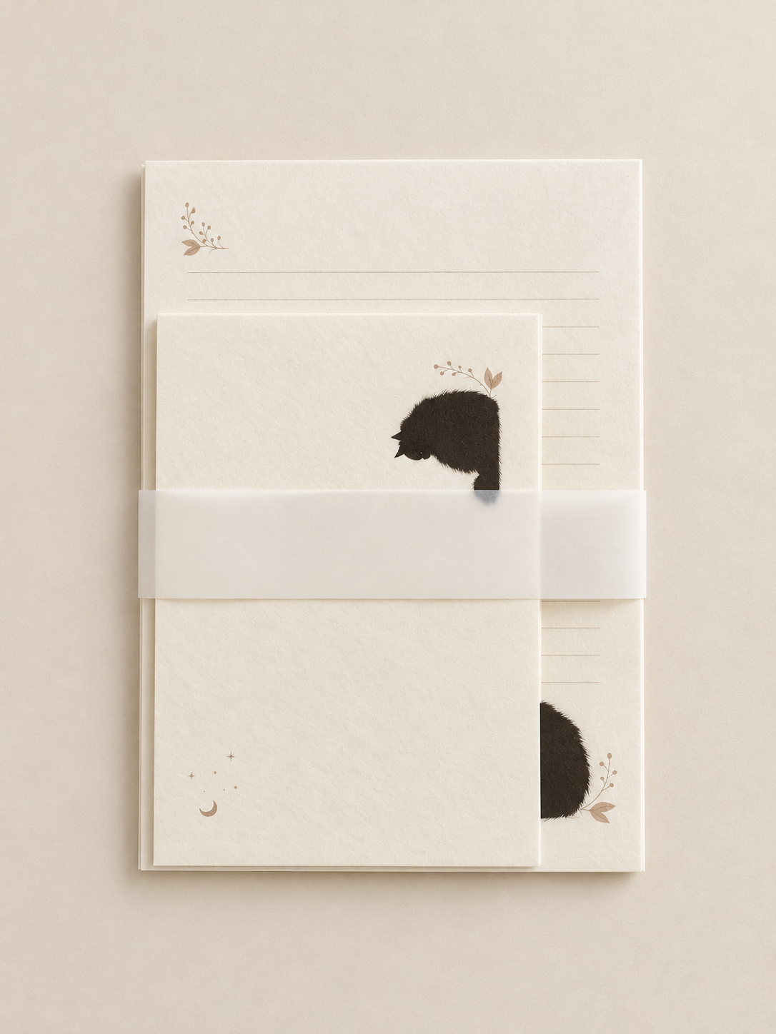 SHIKI Black Cat Letter Set