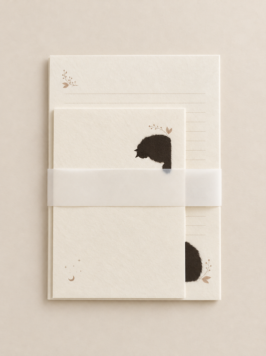 SHIKI Black Cat Letter Set